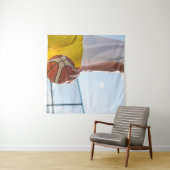 Basketball-Artwork Wandteppich (Beispiel (Horizontal))