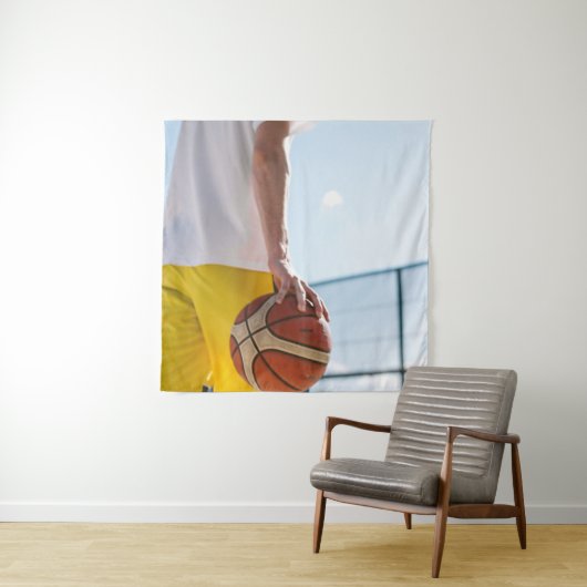 Basketball-Artwork Wandteppich (Beispiel)