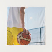 Basketball-Artwork Wandteppich (Vorderseite)