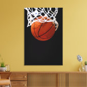 Basketball-Artwork Wrapped Canvas - 3 Leinwand Set (Insitu (Wohnzimmer))
