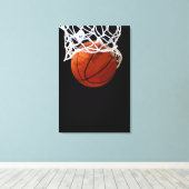 Basketball-Artwork Wrapped Canvas - 3 Leinwand Set (Insitu (Holzboden))