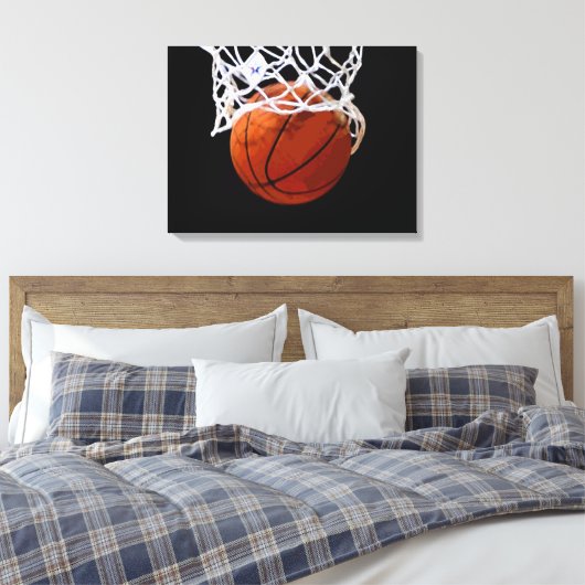 Basketball-Artwork Wrapped Canvas Leinwanddruck (Insitu (Schlafzimmer))