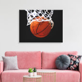 Basketball-Artwork Wrapped Canvas Leinwanddruck (Insitu (Wohnzimmer))