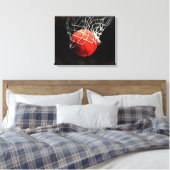 Basketball-Artwork Wrapped Canvas Leinwanddruck (Insitu (Schlafzimmer))