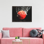 Basketball-Artwork Wrapped Canvas Leinwanddruck (Insitu (Wohnzimmer))