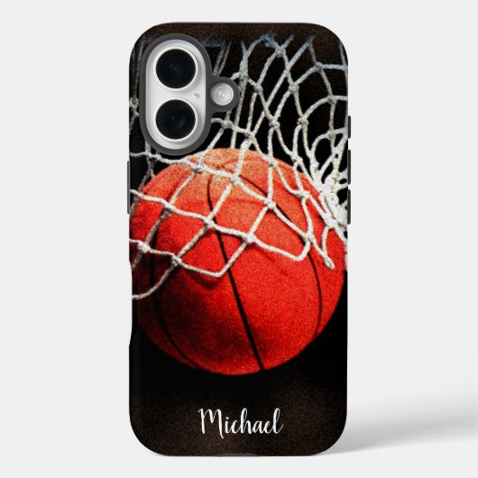Basketball Artwork Your Name Case-Mate iPhone Hülle (Rückseite)