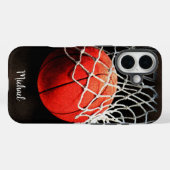 Basketball Artwork Your Name Case-Mate iPhone Hülle (Rückseite (Horizontal))