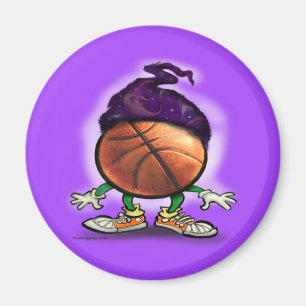 Basketball-Assistent Magnet