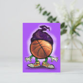 Basketball-Assistent Postkarte (Stehend Vorderseite)