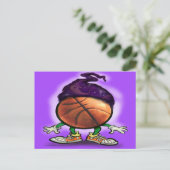 Basketball-Assistent Postkarte (Stehend Vorderseite)