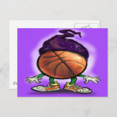 Basketball-Assistent Postkarte (Vorne/Hinten)
