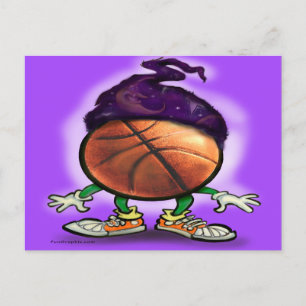 Basketball-Assistent Postkarte
