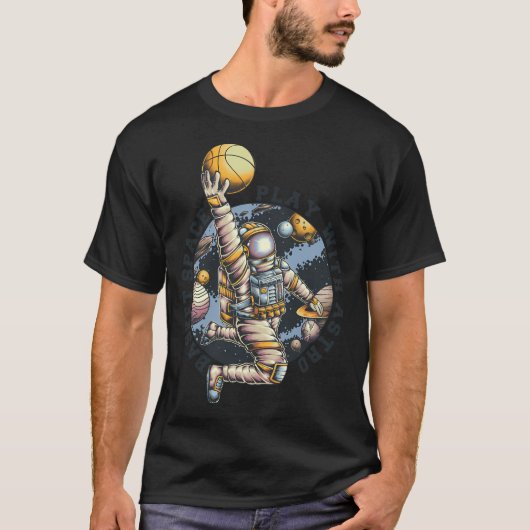 Basketball Astronaut T-Shirt (Vorderseite)