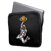 Basketball Astronaut Weltraumplanet Kosmic Laptopschutzhülle (Vorderseite Links)