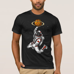 Basketball-Astronauten-Raum-Planet kosmisch T-Shirt