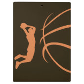 Basketball-Athlet Klemmbrett (Rückseite)