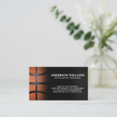 Basketball | Athletics Sports Business Card Visitenkarte (Stehend Vorderseite)