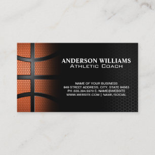 Basketball Athletics Sports Business Card Visitenkarte