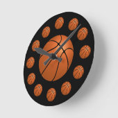 Basketball-Atom-Uhr Runde Wanduhr (Winkel)