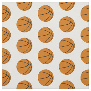 Basketball auf beliebigem Farbhintergrund Stoff