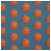 Basketball auf blau oder auf beliebigem Farbsportm Stoff (Muster)