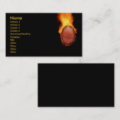 Basketball auf der Brandschutzkarte Visitenkarte (Vorne/Hinten)