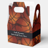 Basketball auf Flanell Geschenkschachtel (Geöffnet)