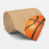 Basketball auf Hartholz Krawatte (Gerollt)