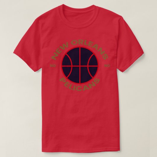 Basketball auf Pelikanen TShirt (Design vorne)