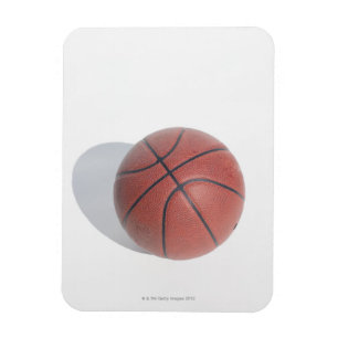 Basketball auf weißem Hintergrund Magnet