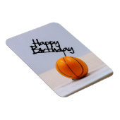 Basketball auf weißem Hintergrund Magnet (Rechte Seite)