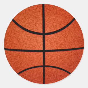 Basketball-Aufkleber Runder Aufkleber