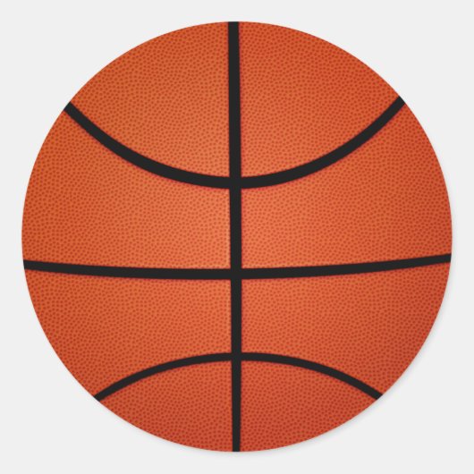 Basketball-Aufkleber Runder Aufkleber (Vorderseite)