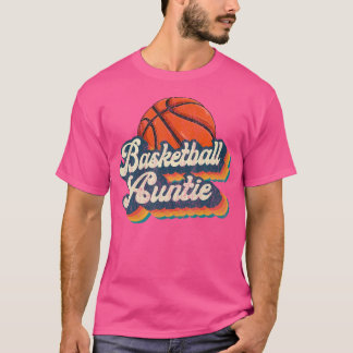 Basketball Auntie Retro Geschenk Basketball Tante T-Shirt