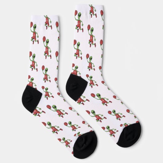 Basketball Außerirdischer Socken (Rechts)