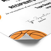 Basketball-Auszeichnung, MVP-Auszeichnung Poster (Ecke)