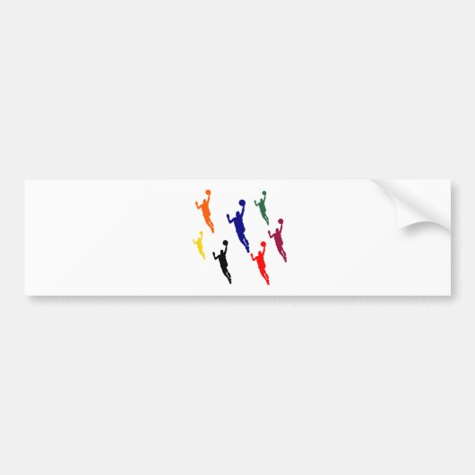 BASKETBALL AUTOAUFKLEBER (Vorne)