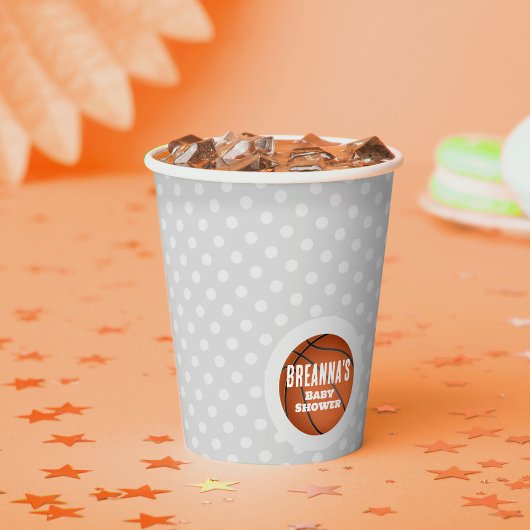 Basketball Baby Dusche Party Pappbecher