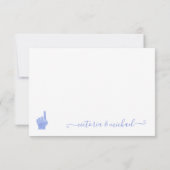 Basketball Baby Dusche Wäscheleine Danke Notiz (Rückseite)