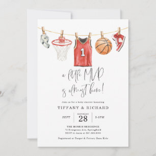 Basketball-Baby-Shower-Einladung Einladung
