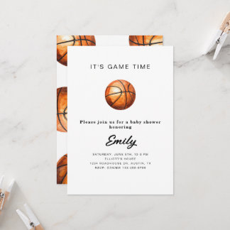Basketball Baby Shower Invitation  Einladung