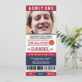 Basketball Bachelor Party Einladungen (Stehend Vorderseite)