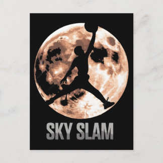 Basketball Back To The Moon 2026 Epic Design Postkarte
