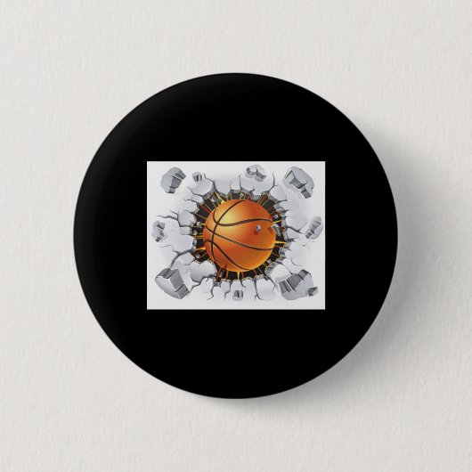 Basketball-Ball 1 Button (Vorderseite)