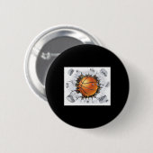 Basketball-Ball 1 Button (Vorne & Hinten)
