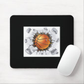 Basketball-Ball 1 Mousepad (Mit Mouse)