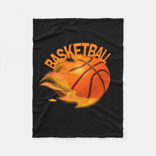 Basketball-Ball 2 Fleecedecke (Vorderseite)