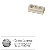 Basketball-Ball-Adresse Gummistempel (Stempel)