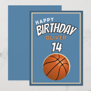 Basketball Ball Alles Gute zum Geburtstag Sport Karte