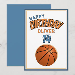 Basketball Ball Alles Gute zum Geburtstag Sport Karte